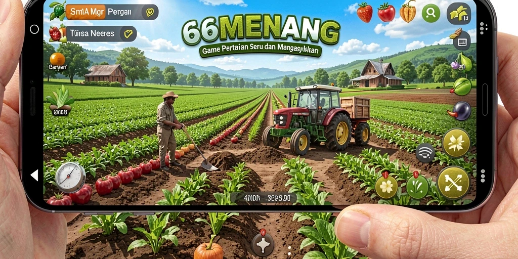 Screenshot gameplay 66MENANG menampilkan aktivitas bertani yang menarik.