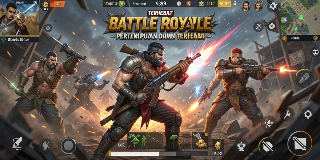 Gameplay intens dari 9399 dalam pertempuran Battle Royale.