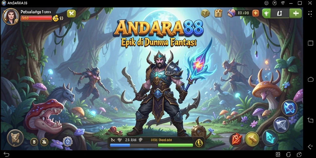 Tampilan gameplay ANDARA88 yang menarik dengan petualangan RPG seru.