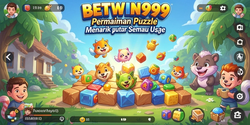 Tangkapan layar BETWIN999 menunjukkan momen seru saat memecahkan teka-teki puzzle.