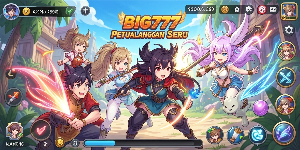 Tampilan gameplay seru dan menarik dalam BIG777.