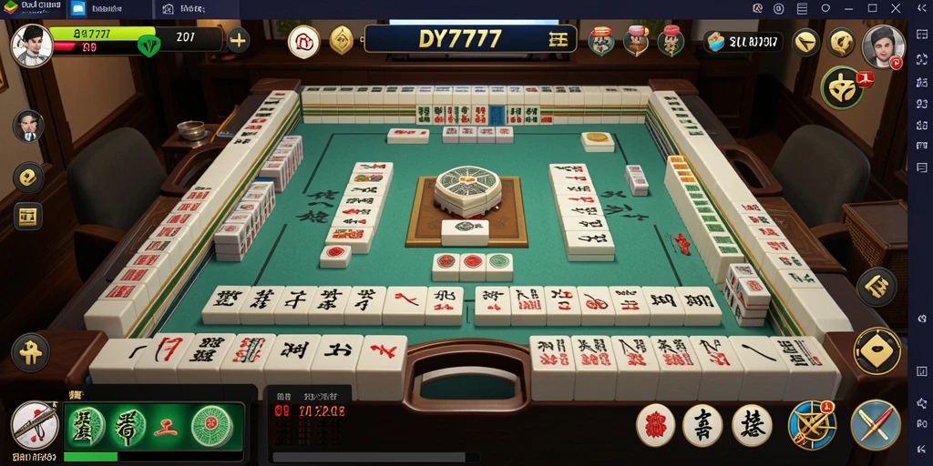 Screenshot gameplay DY777 menunjukkan tantangan Mahjong yang seru.