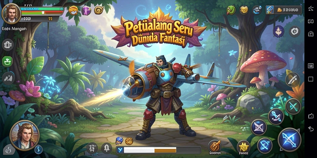 Tangkapan layar dari gameplay F7F7 yang menampilkan petualangan seru.