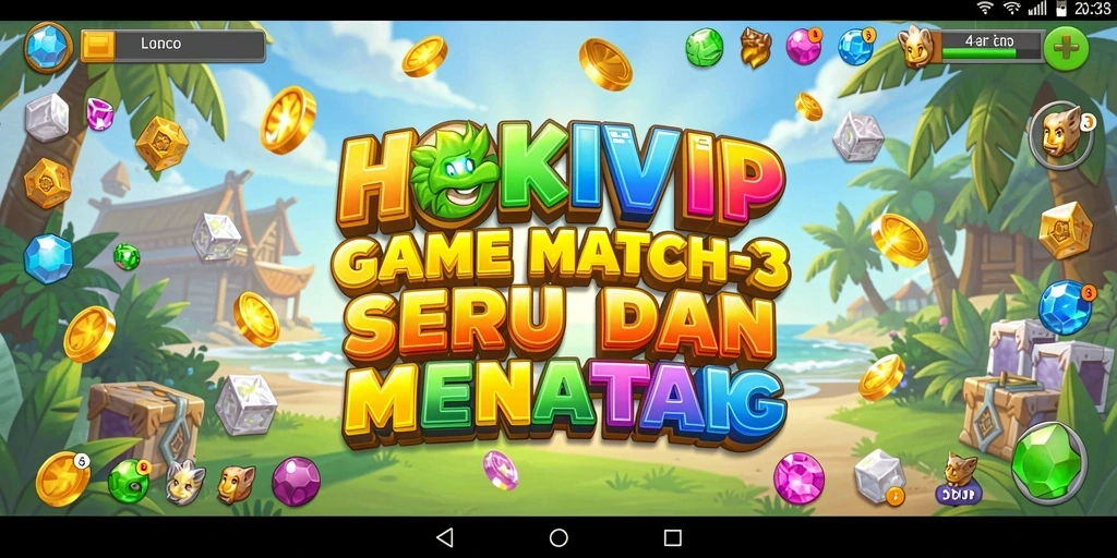 Tampilan gameplay HOKIVIP dengan grafis berwarna cerah.