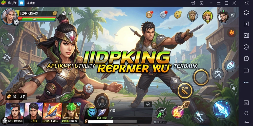 Screenshot utama IDPKING menampilkan antarmuka pengguna yang intuitif dan menarik.