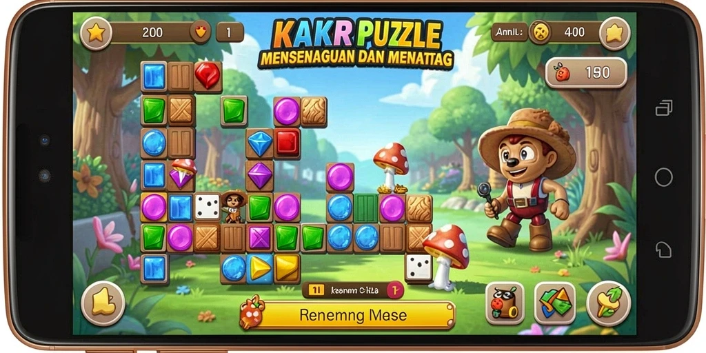 Tampilan gameplay KAKRP yang menarik dan penuh tantangan.