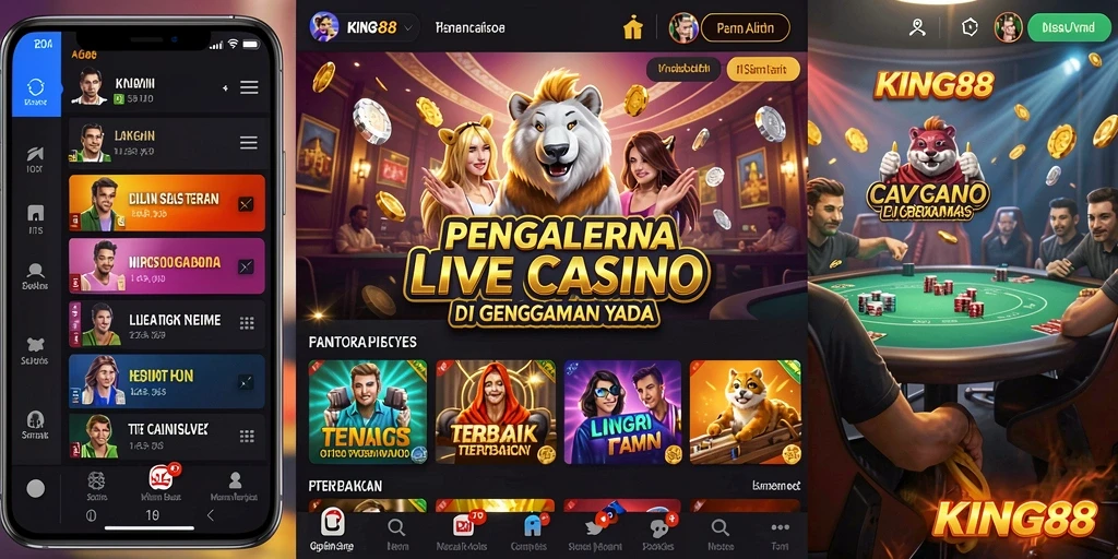 Tampilan gameplay Live Casino yang menegangkan dan interaktif.
