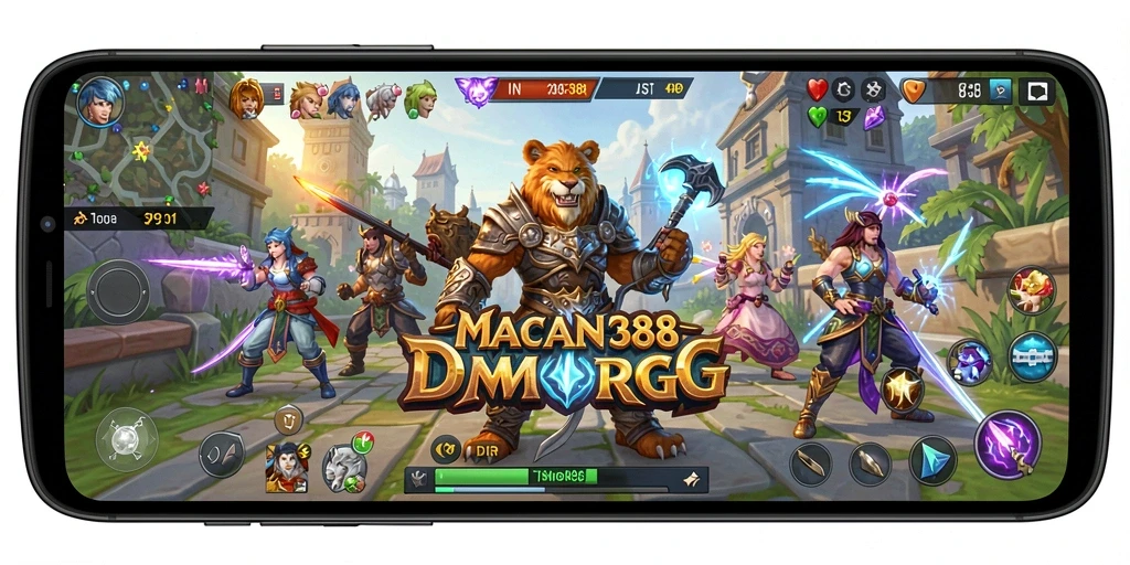 Tampilan menakjubkan dari gameplay MACAN388 dalam suasana MMORPG.