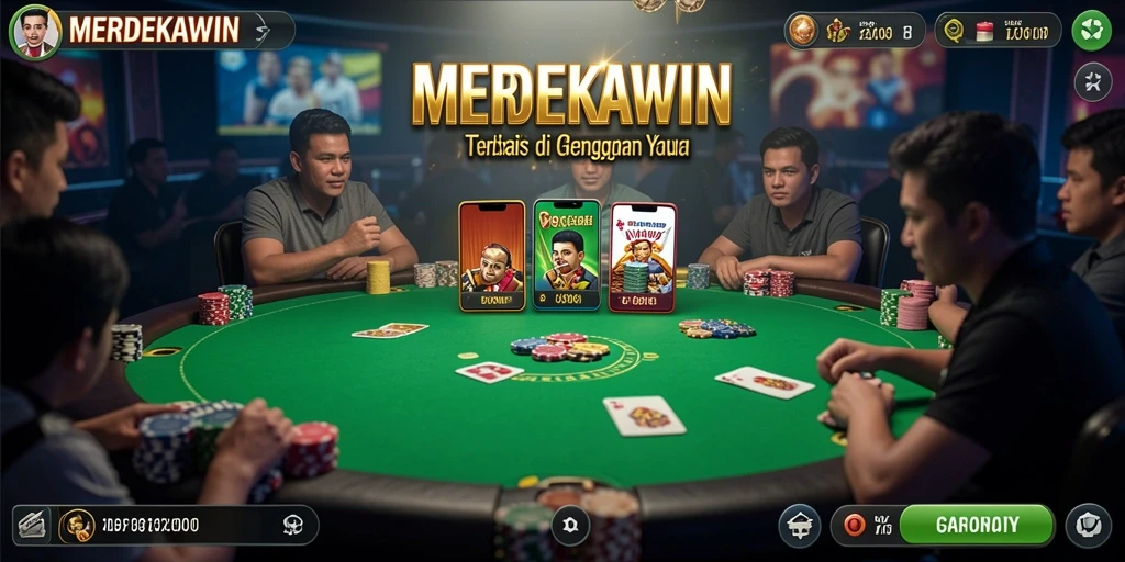 Menampilkan gameplay seru dan mendebarkan dalam permainan Poker.