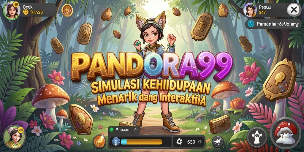 Tampilan gameplay PANDORA99 yang menampilkan interaksi karakter dalam suasana kehidupan.