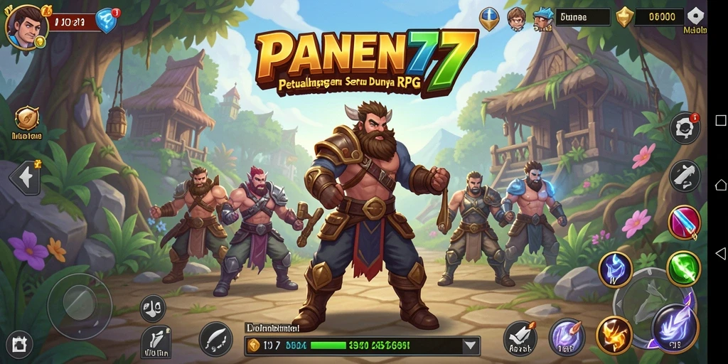 Tampilan menarik dari gameplay RPG PANEN77 yang seru.