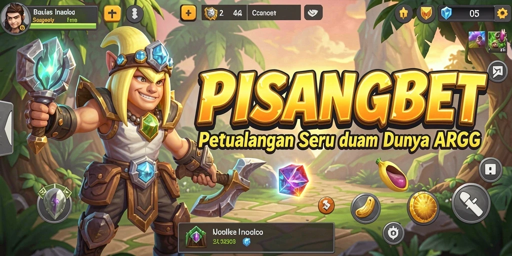 Screenshot gameplay ARPG PISANGBET yang menampilkan pertarungan seru.
