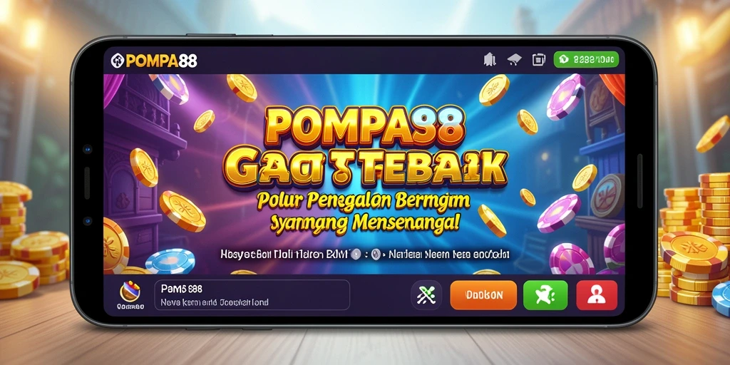 Screenshot POMPA88 menunjukkan gameplay Slot yang seru dan penuh warna.