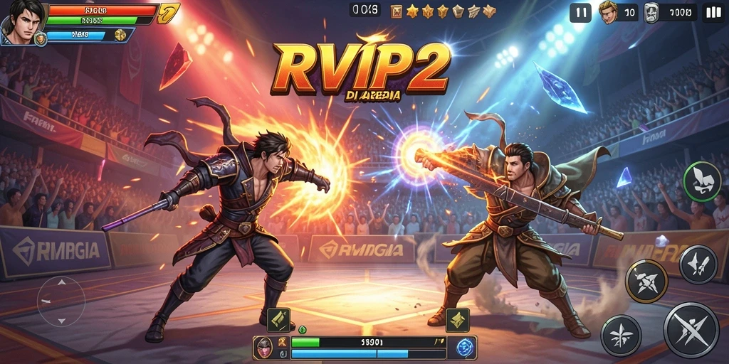 Gameplay memukau dalam pertarungan epik RVIP2.