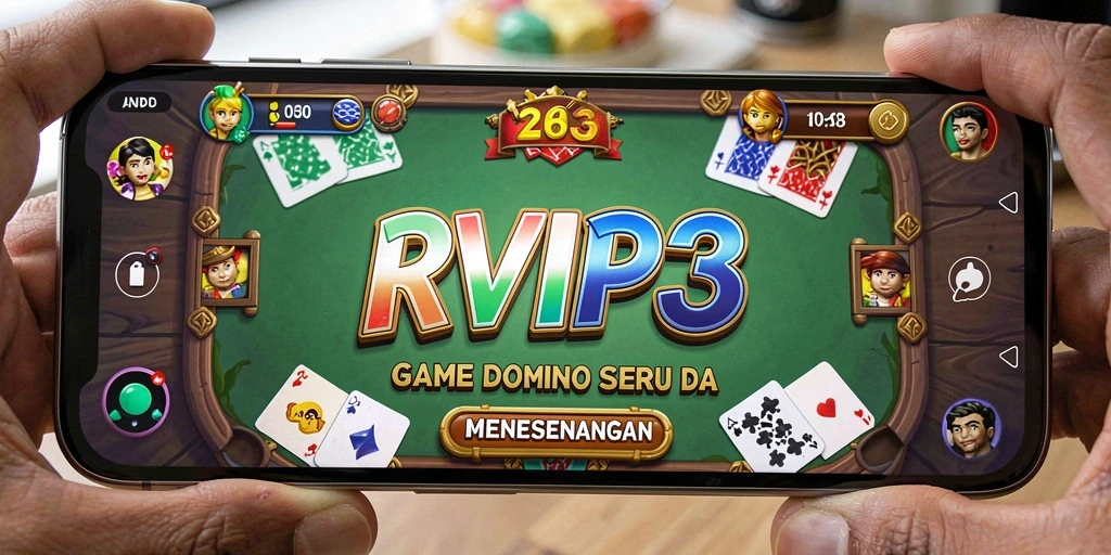 Gameplay seru RVIP3 dengan dominasi permainan Domino.