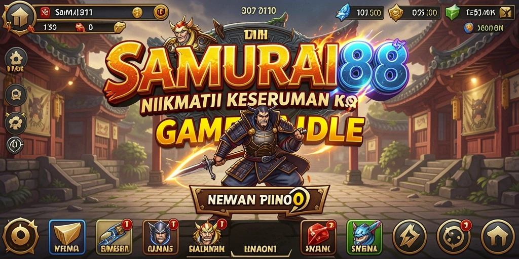 Tampilan gameplay seru di SAMURAI88 dengan elemen Idle.