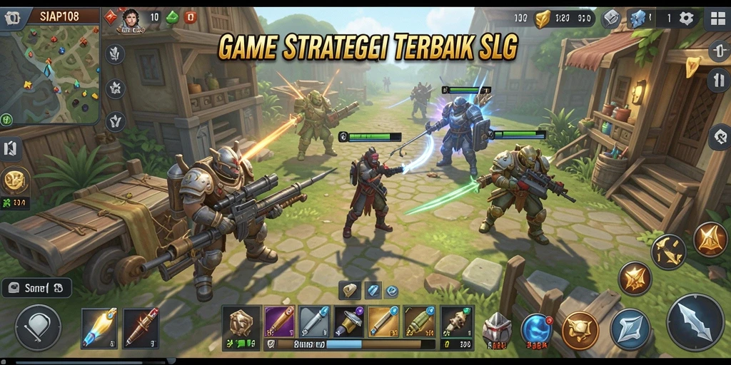 Gameplay SLG yang menarik dengan strategi mendalam.