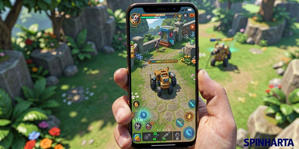 Tampilan menarik dari gameplay SPINHARTA yang mengasyikkan.