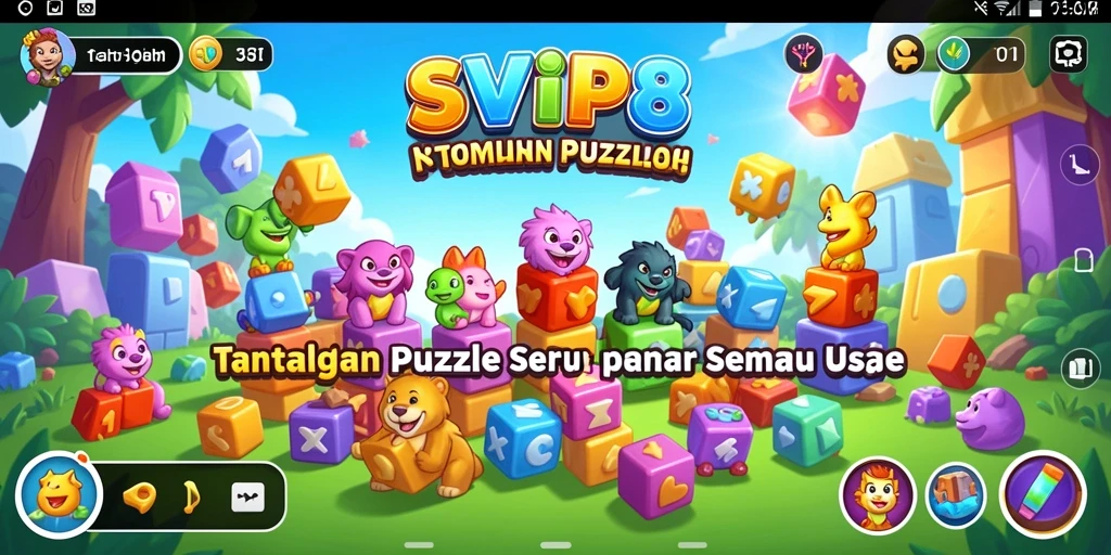 Tampilan inovatif dari gameplay SVIP8 dalam menyelesaikan puzzle.