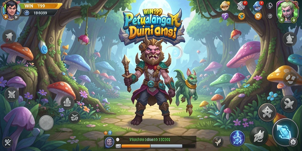 Tangkapan layar gameplay WIN199 menampilkan aksi seru di dunia petualangan.