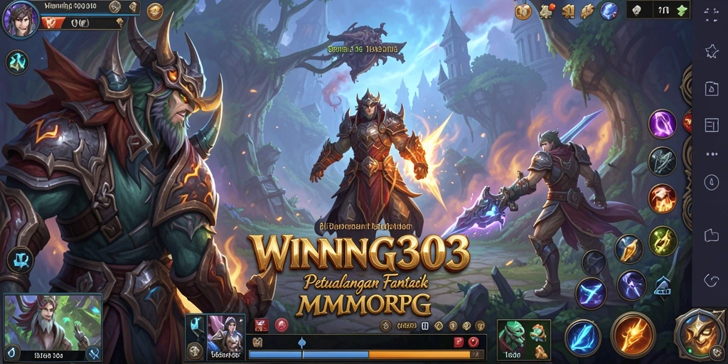 Tampilan menakjubkan dari gameplay MMORPG yang seru.